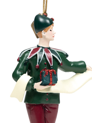 Weihnachtsbaumschmuck Elf - Grün/Rot