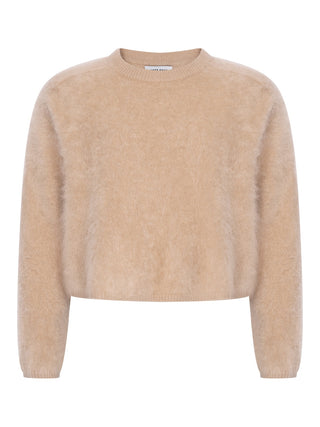 Pullover mit flauschigem Effekt - Camel