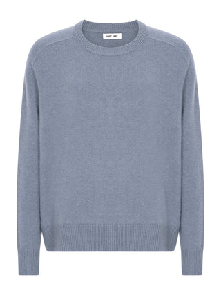 Boyfriend Crewneck in Retro Blue