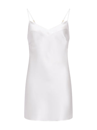 Tracy weißes Seidenunterkleid