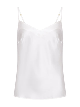 Weißes Seiden-Camisole