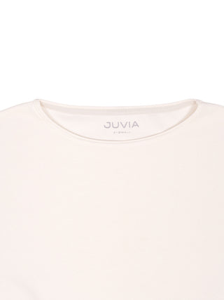 Samt-Sweatshirt in Eggshell