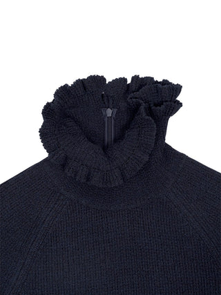 Rollkragenpullover mit Ruffles