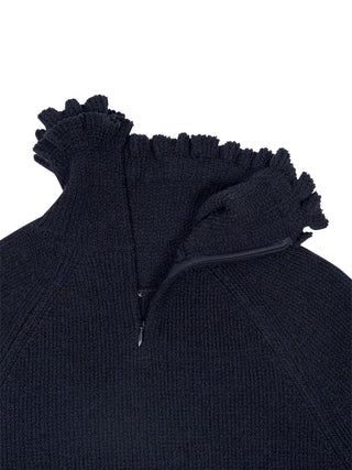 Rollkragenpullover mit Ruffles