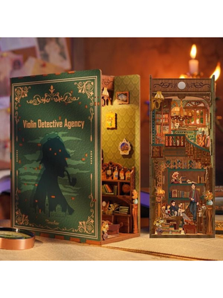 Tonecheer - Book Nook DIY Bücherecke Violin Detective Agency
