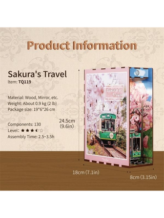 Tonecheer - Book Nook DIY Bücherecke Sakura's Travel