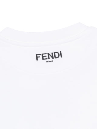 Sweatshirt mit Schleifen-Print - Weiß