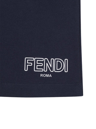 Bermudashorts mit Logo - Marineblau