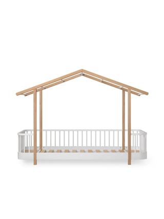Wood Original Hausbett - Weiß/Eiche
