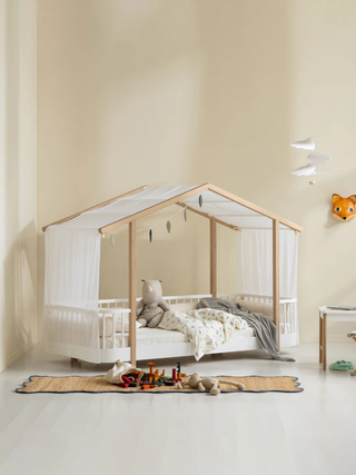 Wood Original Hausbett - Weiß/Eiche