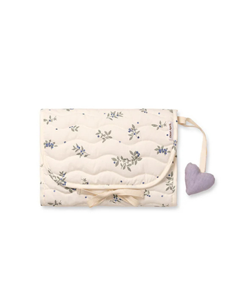 Dear April River Changing Mat, 66 x 33 cm - Blueberries/Lavender