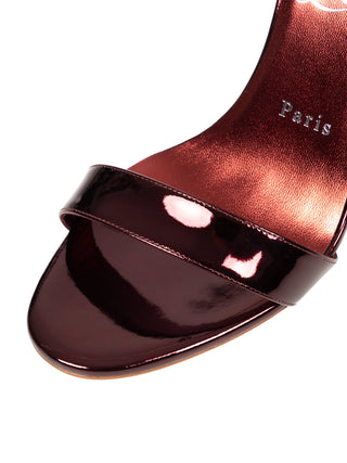 Miss Z Sandal aus Lackleder in Metallic 100 mm