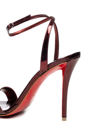 Miss Z Sandal aus Lackleder in Metallic 100 mm