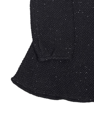 Minikleid mit Pailletten in Schwarz