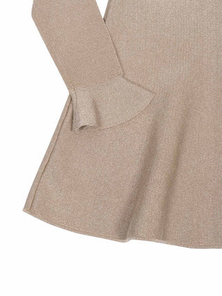 Goldenes Minikleid mit Glitzersteinen