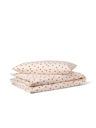 Dear April - Joha Junior Bettwäsche, Little Love - 100x135 / 40x60 cm, Reißverschluss