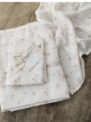 Bambus-Musselinwindel 65x65 cm - Twigs