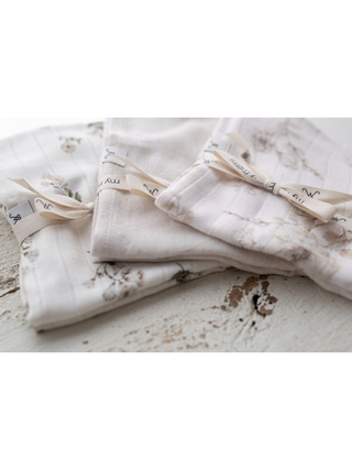 Bambus-Musselinwindel 65x65 cm - Boho Flowers