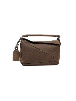 Puzzle Tasche aus geschmeidigem genarbtem Kalbsleder