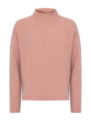 Orlaya Stehkragenpullover aus einer gebürsteten Kaschmirmischung