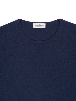 Crewneck Strickpullover in Navy