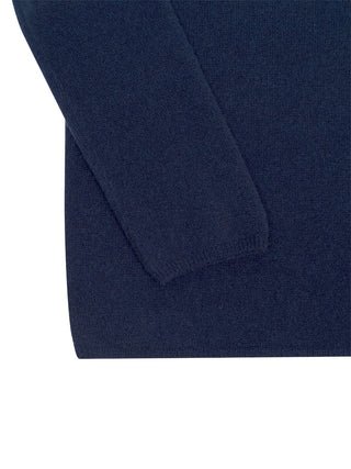 Crewneck Strickpullover in Navy