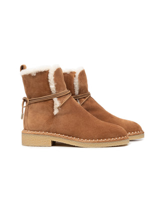 Megeve Stiefeletten aus Wildleder und Shearling