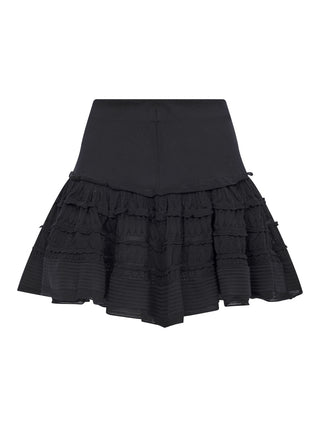 Krinoline-Rock aus Wolle mit Rüschen
