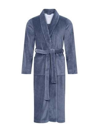 Morgenmantel Flauschi in Blau