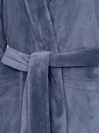 Morgenmantel Flauschi in Blau