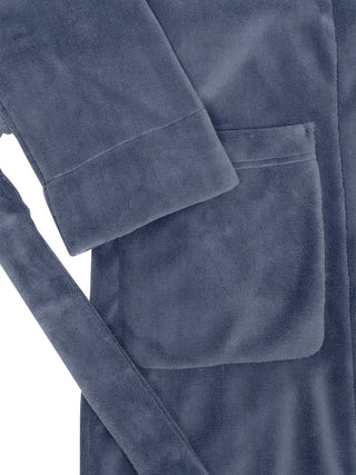 Morgenmantel Flauschi in Blau