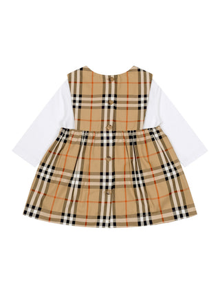 Dreiteiliges Mädchen-Geschenkset aus Baumwolle - Sand Beige