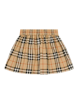 Marcy Check Hosenrock - Sand Beige