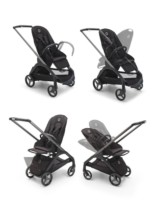 Dragonfly complete Gestell mit Sitz - Graphite/Black/Skylineblue