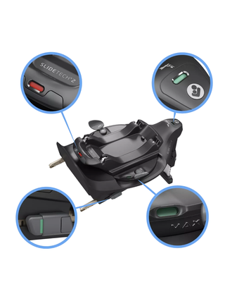 FamilyFix Slide Pro - ISOFIX-Basis  - Black