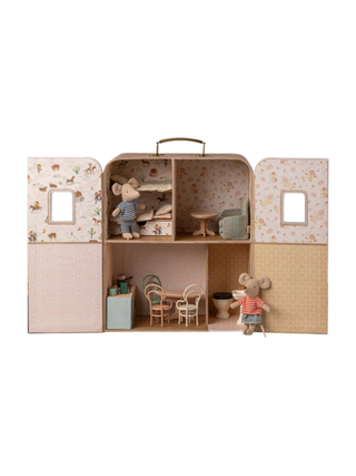 Suit Casa Haus mit Bettwäsche für Kleine Schwester & Bruder Maus