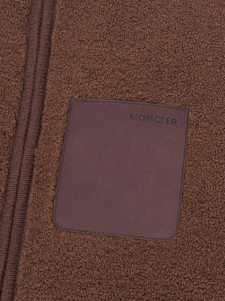 Teddy-Weste mit aufgesetzter Tasche