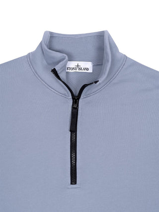 Sweatshirt mit Kompass-Logo und Half-Zip