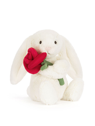 Cream Bunny mit Rose