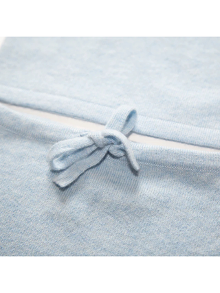 Kaschmir Babyset NIKA - Hellblau Mélange