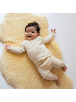 Kaschmir Babyset NIKA - Hellblau Mélange