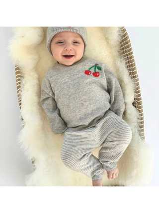 Hose BOBBY MINISTRIPE - Rosé/Weiß