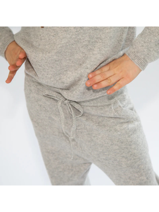 Kaschmir Hose CHARLIE - Hellgrau Mélange
