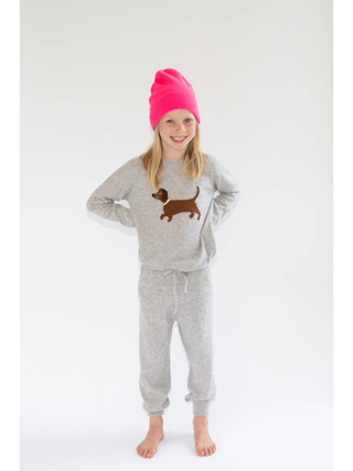 Kaschmir Hose CHARLIE - Hellgrau Mélange