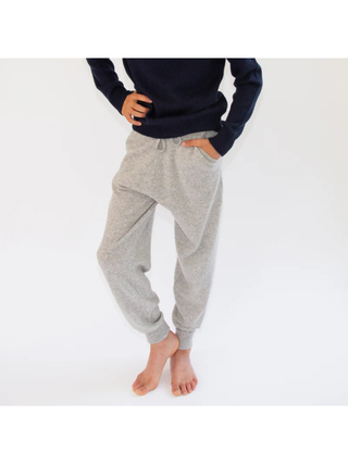 Kaschmir Hose CHARLIE - Hellgrau Mélange