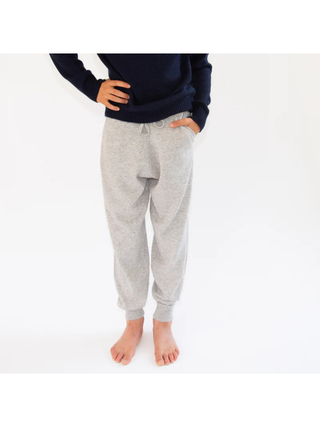 Kaschmir Hose CHARLIE - Hellgrau Mélange