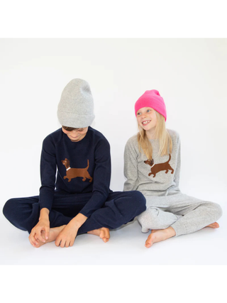 Kaschmir Hose CHARLIE - Dunkelblau