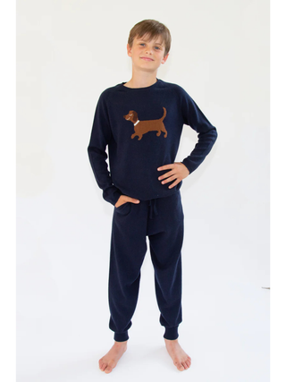 Kaschmir Hose CHARLIE - Dunkelblau