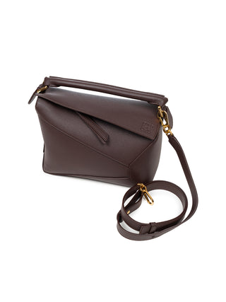 Kleine Puzzle Edge Tasche aus weichem, genarbtem Kalbsleder