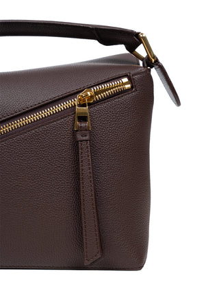 Kleine Puzzle Edge Tasche aus weichem, genarbtem Kalbsleder